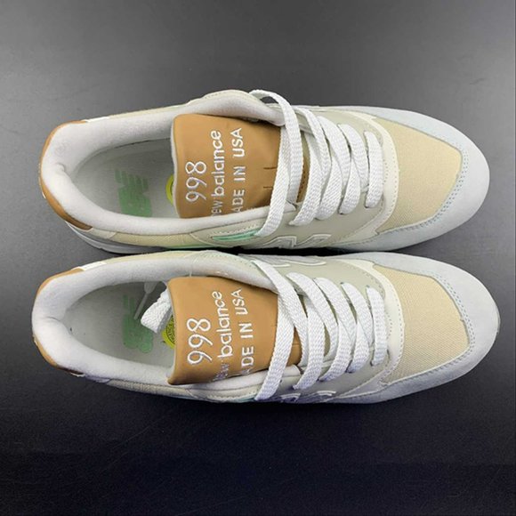 New Balance 998 White Tan Mens Sneakers - Picture 9 of 15